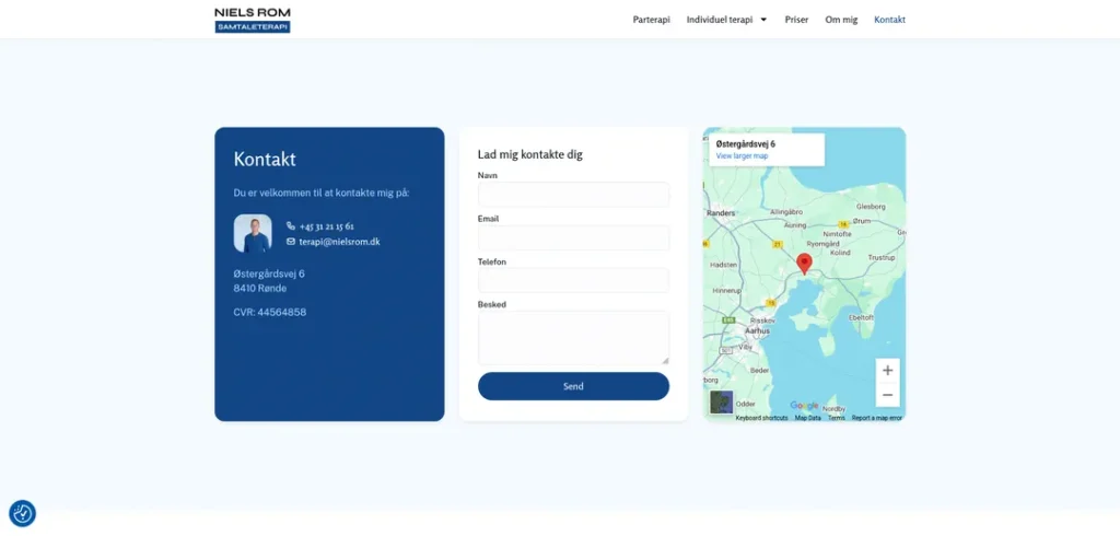Screenshot af nielsrom.dk Good Going webbureau