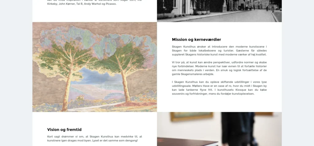 Screenshot af skagenkunsthus.dk - Good Going webbureau