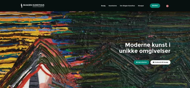 Good Going billede - 2025 Screenshot af skagenkunsthus.dk - Good Going webbureau