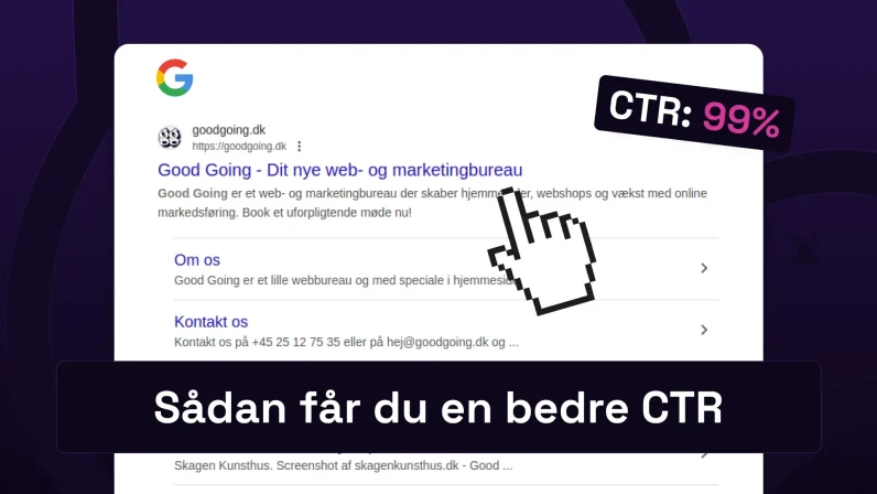 Få en bedre CTR på Google